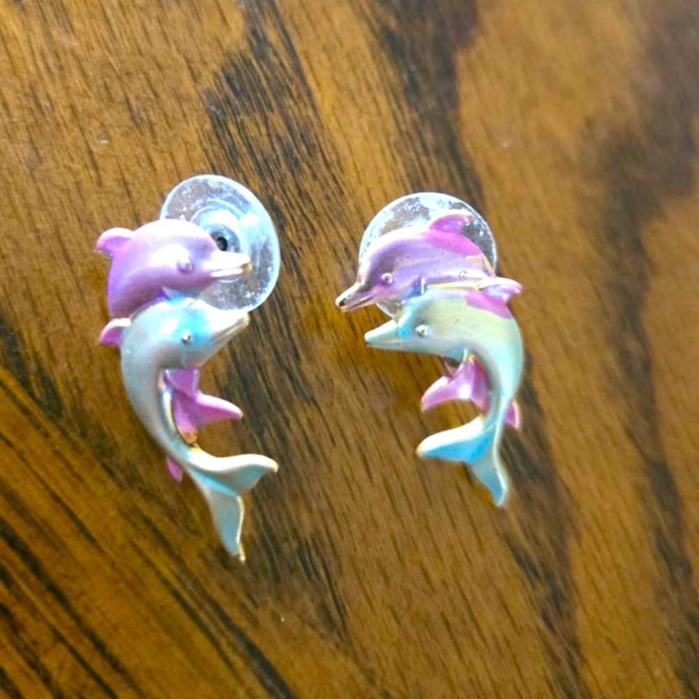 Colorful Dolphin Earrings